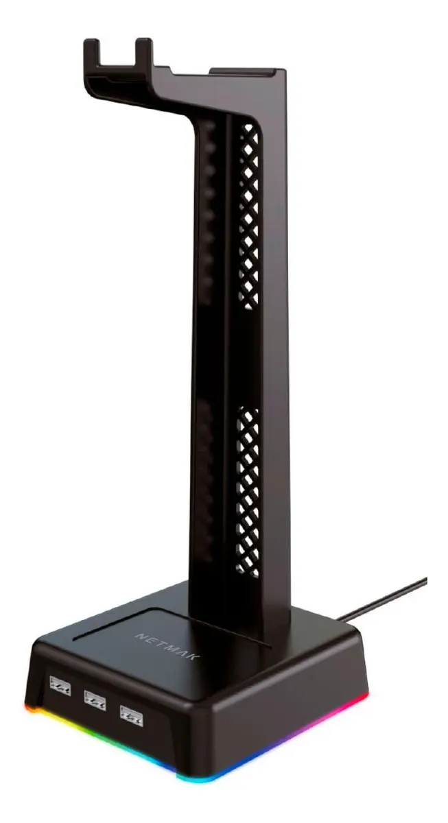 Base o Soporte de Auriculares RGB – Netmak NM-HS430 - Image 11